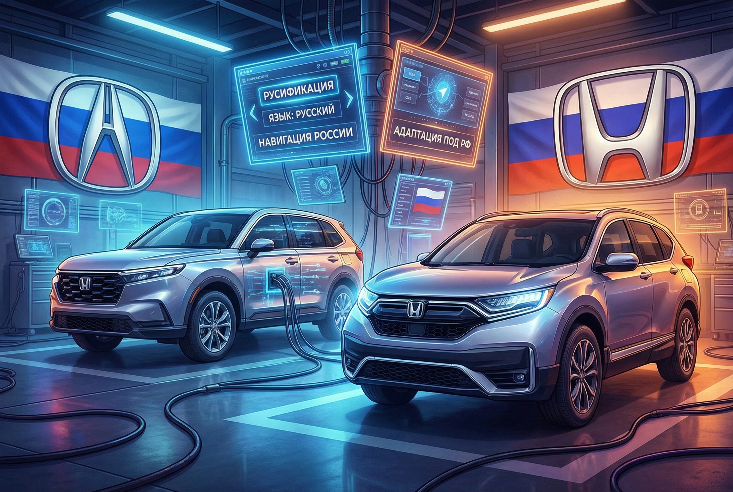 Русификация HONDA и AСURA