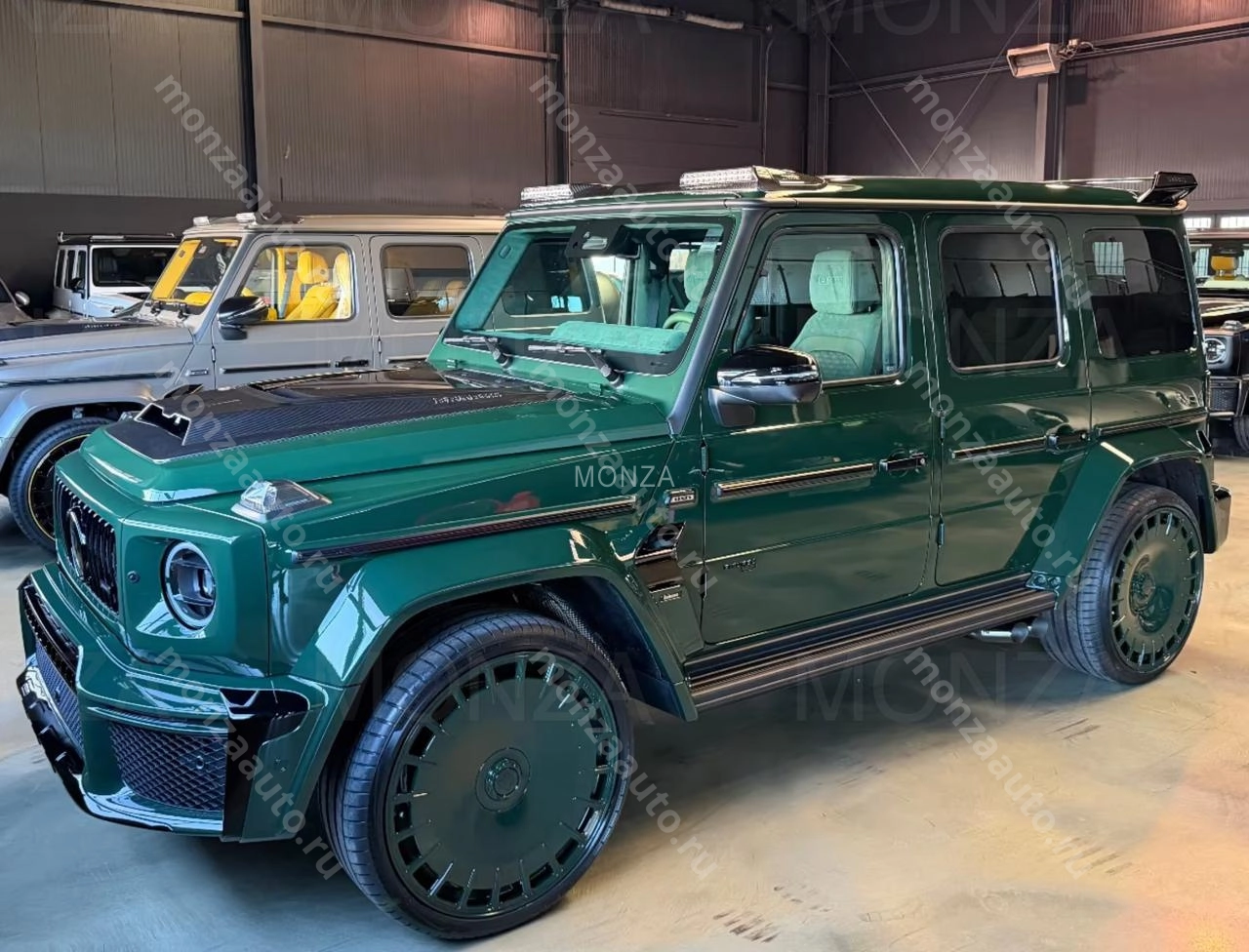 Выбирай автомобиль с умом - автосалон MONZA, выбирай качество и надежность! Купить Mercedes-Benz G63 AMG W465 BRABUS 800 Мощность: 799 л.с. Темно-зелёный ( G manufaktur deep green solid ) в автосалоне MONZA